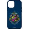 Harry Potter Custodia per iPhone 12 mini Harry Potter Neon Hogwarts Shield with Motto
