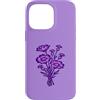Violet Meadow Studio Custodia per iPhone 14 Pro Max Viola Crepuscolo Fiore di campo Lilla Botanico Floreale Nature Design