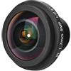 Acouto Obiettivo Fisheye 1,7 mm per Fotocamera, Obiettivo Grandangolare 170°, 5 MP, Compatibile con Sistemi di Sicurezza CCTV, Vista a Occhio di Pesce per Sorveglianza