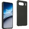 REY Cover in Gel TPU Nera per ONEPLUS Nord 4 5G, Ultra Sottile 0,33 mm, Morbido Flessibile, Custodia Silicone