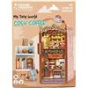 Book Nook My Tiny World Cosy Coffee - Kit Miniatura 3D in legno con luci LED