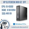 HP EliteDesk 800 G2 SFF Cpu i5-6500 Ram 8Gb DDR4 SSD 480Gb Win 11 Pro Desktop PC