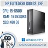 HP EliteDesk 800 G2 SFF Cpu i5-6500 Ram 16Gb DDR4 SSD 480Gb Win 11 Pro PC