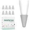 BaiJ Punta Ricambio Compatibile con Apple Pencil 1st e 2nd,8 Pack Punte Apple Pencil Silicone Pennino di Ricambio Nib Punta Ricambio per Punta Cap iPencil per iPad Pro 11 10,5 12,9 9,7 Grigio