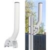 Jectse Kit di Montaggio su Palo per Antenna Satellitare Starlink, Staffa di Montaggio su Palo per Antenna Universale J per Antenna Parabolica Rettangolare V2, Ideale per Installazione
