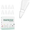BaiJ Punta Ricambio Compatibile con Apple Pencil 1st e 2nd,8 Pack Punte Apple Pencil Silicone Pennino di Ricambio Nib Punta Ricambio per Punta Cap iPencil per iPad Pro 11 10,5 12,9 9,7 Bianco