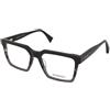Marisio Distinguished C6 | Occhiali da Vista Graduati | Prova Online | Plastica | Quadrati | Nero, Grigio, Trasparente | Adrialenti