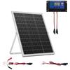 VEVOR Caricabatteria Solare 25 W 12 V, Pannello Solare Monocristallino Regolatore MPPT da Esterno, Staffa di Montaggio Regolabile, Impermeabile IP67, Kit Caricabatteria Solare per Auto Barche Camper
