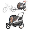 VEVOR Rimorchio per Bici per Cani, Supporta Fino a 45 kg, Carrello Portabici per Animali Domestici di Piccola e Grande Taglia, Telaio Pieghevole con Ruota a Sgancio Rapido, Attacco Universale