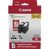 Canon Confezione multipla a resa elevata Canon PG-585XL/CL-586XL + carta fotografica
