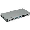 ROLINE Dockingstation C, 1x 4K HDMI, 1x VGA, 2x USB3.2 Gen1, 1x SD/MicroSD, 1x C