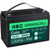 Green Cell LFPGC12V125AH CUBE LiFePO4 125Ah 12.8V 1600Wh LFPGC12V125AH