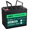 Green Cell LFPGC12V50AH CUBE Batteria LiFePO4 50Ah 12.8V LFPGC12V50AH