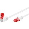Goobay Cavo di rete goobay Patch Cat6 U/UTP 1x90 grade 2m angolo Bianco [51523]