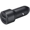 SAMSUNG CARICABATTERIE ORIGINALE AUTO DUAL USB FAST CHARGING EP-L1100N 15W BLACK BULK PER SMARTPHONE