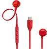 JBL AURICOLARE ORIGINALE STEREO TUNE 305C ERGONIOMIC RED PER SMARTPHONE E TABLET