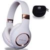 OEM Cuffie over-ear wireless con microfono e 30 ore di autonomia (oro rosa) - Ideali per ascoltare musica e telefonare