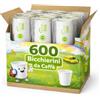 Prime 600 Bicchierini di Plastica 6 Confezioni da 100 Bicchierini da Caffè