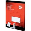 5 Star Addressing Labels Laser 4 per Sheet 139x99.1mm White [400 Labels]