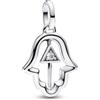 PANDORA ME Hand of Fatima 793411C01 - Ciondolo a forma di medaglione in argento sterling con zirconi, compatibile ME e Moments, misura unica, Argento sterling, Zirconia cubica