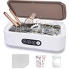 IGUGI Pulitore Ultrasuoni 49000HZ,Pulitore ad Ultrasuoni con 3 modalità di Tempo,650 ml,Ultrasonic Cleaner per Protesi,Bite,Allineatori,Ferule Dentali e Gioielli