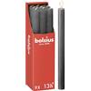 Bolsius - Candele rustiche - antracite - 9 pezzi - 27 x 2,3 cm - Lunghezza durata 13 ore - non profumate - Contiene cera vegetale naturale - senza olio di palma