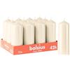 Bolsius Candele a colonna lisce - Bordeaux - Confezione da 12 - 15 x 6 cm - Durata di combustione 42 ore - non profumate - Contiene cera vegetale naturale