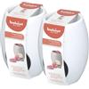 Bolsius - Lampada profumata - ellisse - Bianco - 2 pezzi - Bruciatore di aromi - Ø 94 mm - Ceramica - Lampada aromatica per profumi interni - Lampada profumata per rinfrescare gli ambienti