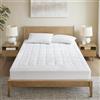 Madison Park Cloud Soft Overfilled Plush Bed Protector impermeabile coprimaterasso Queen White