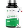 NOVOMA Vitamina C 1000mg, Vitamina C Pura Alto Dosaggio, Sistema Immunitario, 100% Acido L-Ascorbico Quali-C, 120 capsule Vegane, Prodotto in Francia