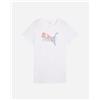 Puma Logo Lab W - T-shirt - Donna - Bianco
