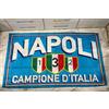 bandiera tifoso forza napoli 90x140 cm scudetto 3 campione d' italia 3rrr