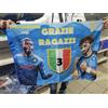 Bandiera forza napoli 100x70 cm flag osimhen kvaratskhelia campioni d'italia