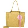Fritzi aus Preussen Fritzi42N Vintage Shopper Donna in Ecopelle Borsa a Mano Borsa a Spalla Festival Città Vegana Tasca Rimovibile Effetto Vintage 33 x 45 x 18 cm - Nero, Rosa, Marrone, Verde, Grigio, Rosa, Blu, Curry