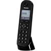 Panasonic KX-TGQ200GB Telefono DECT IP, senza fili, compatibile CAT-iq 2.0, telefono digitale, nero