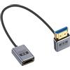 Duttek Cavo di prolunga HDMI 2.1 8K a 90 gradi, 30 cm, cavo HDMI maschio a femmina, cavo adattatore HDMI a 90 gradi ad alta velocità, larghezza di banda 48 Gbps, cavo HDMI per GH5S, PS5, Xbox One