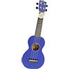 Mahalo Ukulele Soprano Blu Lucido Custodia Inclusa Legno Regalo Rainbow