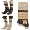 GoWith Calzini termici unisex in lana di alpaca, per escursionismo, lavoro, attività all'aperto, mod. 3097, 2 paia, Beige/Marrone, 2 paia (modello: 3097), 6-8