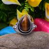 Adorabile Tigre Occhio Gemma 925 Argento Sterling Handmade Anello Tutti Misura