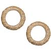 DekoPrinz Corone di paglia, 2 pezzi | Diametro di 33 cm, spessore di 6 cm | DekoPrinz | corona per porta, corona per decorazione, corona in grezzo (non rifinita), anello di paglia