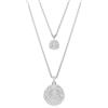 Swarovski Pendente stratificato Meteora, Bianco, Placcato rodio