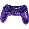 OUTLETISSIMO® Scocca Completa di Ricambio per Controller PS4 - Compatibile con Versione V2 (JDM-040/050/055) - Viola Chrome