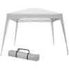 VERDELOOK - GAZEBO PIEGHEVOLE 3 X 2 MT. IN METALLO COPERTURA IN POLIESTERE BIANCO CON SACCA 787/7