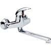 IDRO BRIC - TITAN RUBINETTO MISCELATORE MONOCOMANDO LAVELLO CON ATTACCO PARETE CROMO J79716