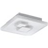 EGLO - CADEGAL PLAFONIERA QUADRATA A LED 4000K CORNICE BIANCA 20X20X5 CM. 33941