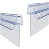 WITEN&NOCK Guarnizioni per doccia, 2 x 60 cm, con labbro extra allungato, 23 mm, guarnizione di ricambio per cabina doccia da 5 - 6 mm, per vasca da bagno, profili di guarnizione per porta doccia