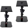 Tlingt Support Coppia di Supporti per Altoparlanti da Scrivania, Supporto per Monitor da Altoparlante, Vassoio in Metallo da 17 x 20 cm, Angolo di Inclinazione da -10° a +10°, Base Piatta Compatibile con Qualsiasi