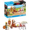 PLAYMOBIL Asterix 71543 Biga Romana, Viaggio, Include elmetti Removibili, bracciali e Mantello, Giocattolo per Bambini dai 5 Anni in su