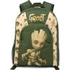 Marvel Groot Zaino per bambini | Girls Boys Green Guardiani della Galassia Personaggio Zaino Bagaglio Borsa Scuola Accessorio Regali di merchandising cinematografico