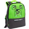Minecraft Zaino per bambini Pixel Creeper Trafitto Borsa scuola grigia Taglia unica, sedici if grey, One Size, Grigio (seize if grey), Taille unique, Zaini